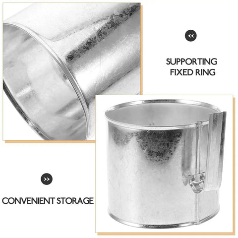 Sturdy Secure Fixing Ring For Cotton Candy Machine Packing Bucket Pro Grade Heavy Duty Durable Home And Commercial Use Accessory Keeps Bucket Stable And Prevents Slips During Candy Production And Packaging. Silver metal supporting fixed ring for 7.79 x 6.10 x 5.51 in packing bucket