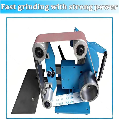 Pro 750W Brushless Belt Sander Machine With Adjustable Speed Up To 6500 RPM Dual-Use Bench Polisher for metal working and grinding.