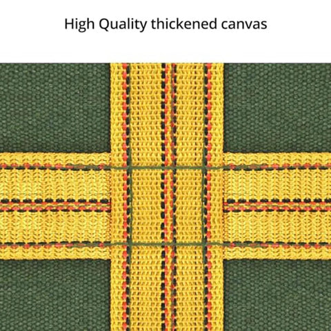 Close-up detail of Heavy Duty Canvas Cargo Lifting Net With Reinforced Handles For Crane Pallet Haul And Hoist Work Durable Lifting Pad
