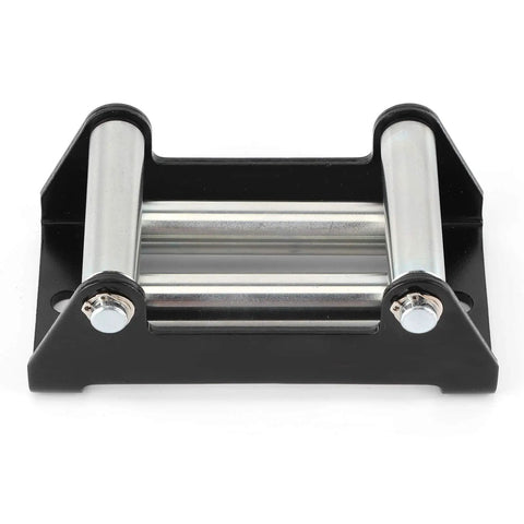 Beefy Heavy Duty Winch Roller Fairlead Galvanized with 110mm hole distance, sturdy metal construction, front view.