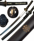 Full Tang Carbon Steel Japanese Katana For Martial Arts Practice And Demonstration Battle Ready Samurai Sword With Hamon And Bo Hi