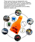 Solid Go-To Auto Fuse Tester And Puller Set Featuring Crisp LED Lights For Atc Atm Maxi Blade Fuses Quick Circuit Check Hella Dependable Shop Essential with various fuses for vehicles.