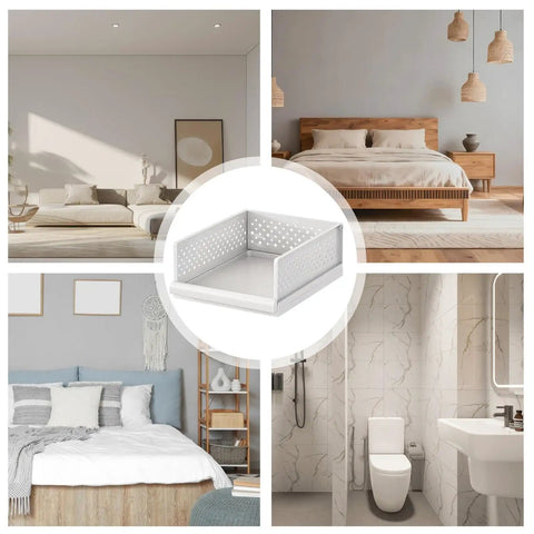 Stackable Closet Organizers Supercharge Your Home Storage Routine With Durable Wardrobe Bins in a modern living space.