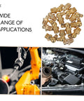 Grease Fitting Kit Zerk Fittings Assortment SAE Straight And Angled Nozzles for auto and gearhead shop use brass construction
