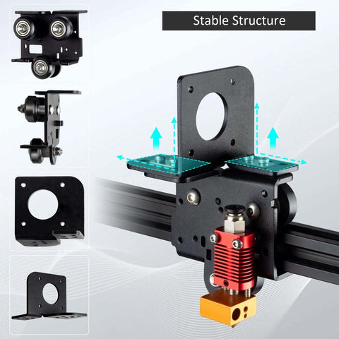 Direct Drive Upgrade Bracket Kit For Ender 3 V2 Pro And Ender 3, Also Fits Voxelab Aquila 3D Printer, shown with stable structure and components