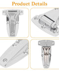 T Strap Hinge Zinc Alloy 14cm 5.5 Inch Replacement For Toolbox Car Door And Carriage Compartment Low Noise Soft Close Silver Finish 1 Piece Built Tough For Real World Rugged Use