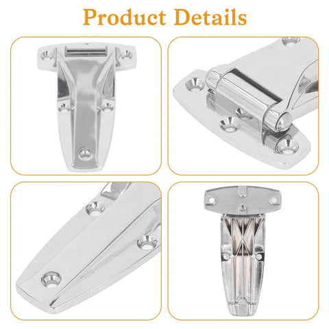 T Strap Hinge Zinc Alloy 14cm 5.5 Inch Replacement For Toolbox Car Door And Carriage Compartment Low Noise Soft Close Silver Finish 1 Piece Built Tough For Real World Rugged Use