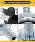 Close-up of Air Compressor Pressure Switch Replacement That Fits D55146 Type 8 4.5 Gallon, Porter Cable 180 To 225 PSI AB9063290