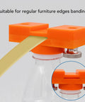 Super Straight Up Adjustable Wood Glue Applicator That Slips Right Past The Hassle For Even Coverage On Any Woodworking Job With Reliable Flow And Right On The Money Results, featuring orange ABS material for edge banding.