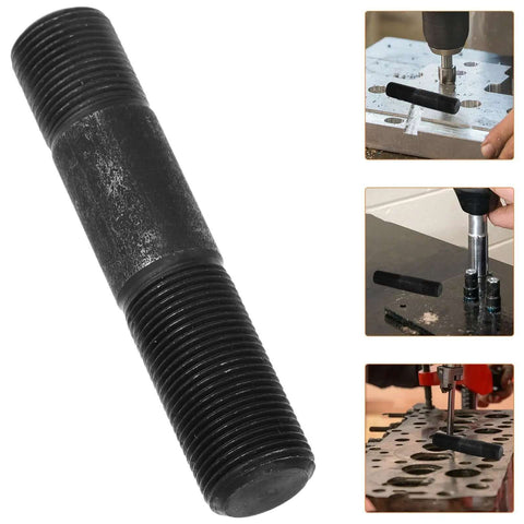 Hydraulic Hole Punch Driver Kit With Locking Rod For Metal Sheets Conduit Hole Cutter shown in use on metal sheets
