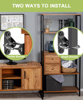 Two ways to install Six Pack Anti Tip Wall Anchors For Furniture Heavy Duty Metal Dresser Cabinet Bookshelf Brackets Baby Proofing Straps
