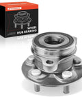 Front view of Front Wheel Bearing And Hub Assembly For Toyota Prius 2016-2022, Corolla 2019-2024 5 Lug with ABS Sensor in packaging