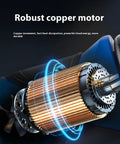 Close-up of copper motor inside 70mm Digital Cable Cutter Portable Hydraulic Wire Cutter With Storage Case Heavy Duty Blade For Electricians Digital Display Cuts Copper And Alloy Cables Ideal For Overhead Lines And Construction