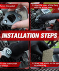 Installation steps for Beast Mini Bike Exhaust Pipe Kit Direct Fit For Predator SixPointFiveHP GX160 GX200 212cc 224cc 196cc Coleman CT200U