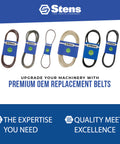 OEM Replacement Belt For Scag 48204 Lawn Mower And Turf Equipment Eighty Two Point Five Inch Long Five Eighths Inch Wide Heavy Duty Drive Belt Ideal For Outdoor Power Equipment Golf Course Maintenance And Turf Care Made In USA