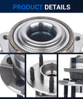 Close-up of Front Wheel Hub And Bearing Assembly 5 Lug Non ABS 513190 Fits Chevy Equinox 2005 Saturn Vue 2002 2007 Pontiac Torrent 2006