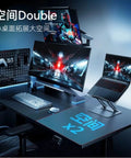 Adjustable Monitor Arm Desk Stand With Rock Solid Build And No Sweat Installation For Crisp Desktop Upgrades featuring dual screens and ergonomic setup.