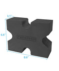 Two Pack Portable Shooting Rest Benches For Rifles, Pistol And Shotgun - Black V-Block with dimensions 8.6x6.6x3.1 inches