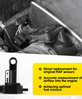 Drop In OEM Equivalent MAF Sensor Replacement For Mazda Toyota Lexus And Scion Direct Fit Mass Air Flow Meter shown installed