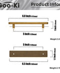 Two Pack Cabinet Pulls With Back Plate 5 Inch Center To Center Hole Antique Brass Zinc Alloy Kitchen Hardware dimensions