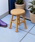 4 Pcs Wood Round Furniture Legs For Chairs And Beds Heavy Duty Solid Wood Replacement Sofa And Table Legs With Height Boost Unfinished Bun Feet