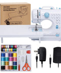 Beginner Sewing Machine Kit With Extension Table And 12 Built In Stitches Included Needles And Thread Set for DIY Projects