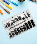 Laptop Micro Screw Kit Pack With 18 Metric Sizes M1.2 M1.4 M2, About 27 Pieces Per Size, 500 Pieces Total, Stainless Steel mini tool set