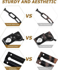 Comparison of heavy duty metal door chain locks kit with six screws for inside and front doors, highlighting strength and finish