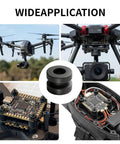 Vibe Dampers For FPV Drone Flight Controllers F4 F7 Rubber Balls Soft Mount Grommets 24Pcs For Smoother Gyro Readings And Quadcopter Stabilization Black in use