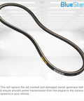 Replacement Starter Generator Belt For Club Car DS 1992 Up And Precedent Gas Carts 2004 Up, 34.5 Inch, 0.34 Inch width, durable design.