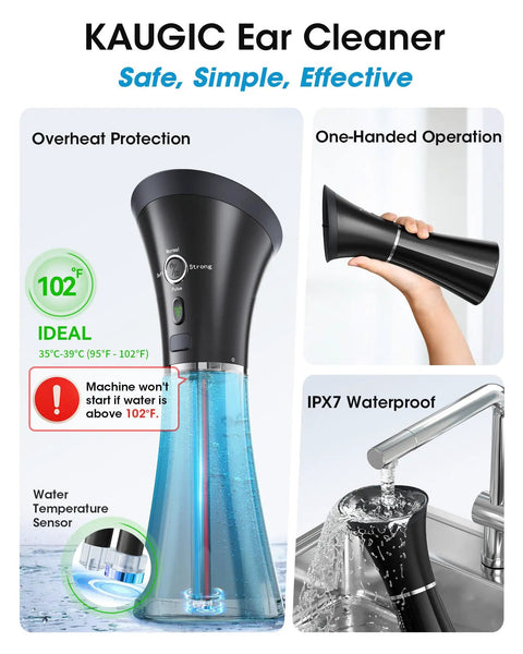 Easy At Home Ear Wax Removal Kit With Camera For Safe Gentle Ear Cleaning Visual Inspection Ear Camera And Gentle Irrigation System
