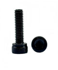 100 Pack M4 X 12mm Hex Socket Head Cap Screw Bolts 12 9 Grade Black Oxide Alloy Steel Metric Fasteners on white background.