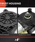Close-up of rear right power window lift motor for Dodge Ram, durable plastic and aluminum construction
