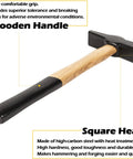 Heavy Duty Beefy Blacksmith Tools Set For Knife Making With V Bit Blade Tongs Set And Forge Hammer cross-peen hammer with wooden handle and square head.