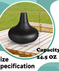 Six Pack Metal Table Top Torches For Outdoor Use Citronella Fueled Refillable Flame Lights With Wicks And Covers on table