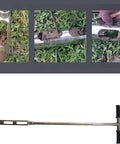 40 Inch Pro Grade Soil Sampler Probe With 11.8 Inch Ejector, Foot Pedal, Rubber Handle, 2 Inch Diameter Stainless Steel Dutch Type