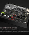 SKR Mini E3 V3.0 32Bit Control Board with TMC2209 UART Stepper Drivers showing three CNC fan interfaces for Ender 3 printers.
