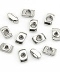 160 Piece Hammer Head T Slot Nut Kit For Aluminum Profiles M3 M4 M5 Drop In Nuts Built Tough With Nickel Plating