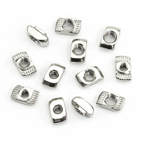 160 Piece Hammer Head T Slot Nut Kit For Aluminum Profiles M3 M4 M5 Drop In Nuts Built Tough With Nickel Plating