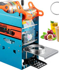 Heavy Duty Manual Boba Tea Cup Sealer Machine Built Like A Tank For Hustle Ready Cafes Fits 90 Mm And 95 Mm Cups, equipped for quick sealing.
