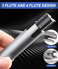 Close-up of Tap Extractor Set 3 4 Flute Steel Broken Head Taps Remover for Damaged Taps and Bolts, Easy Out, showing flutes.