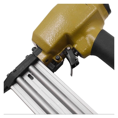 Compact Pneumatic Brad Nailer And 18 Gauge Air Stapler For Woodworking Straight Up Easy Peasy To Handle With Adjustable Depth Settings And Lightweight Build That Gets The Job Done Fast Without Breaking A Sweat Or Hurting Your Hands On Creative Weekends