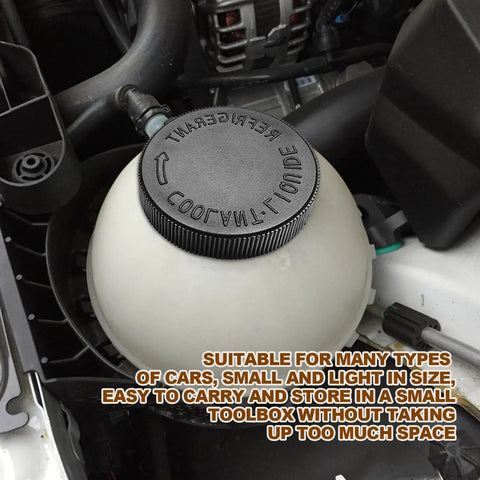 Two Pack Black Engine Radiator Coolant Reservoir Cap For Infiniti Nissan Renault OEM 21712 79900 Compatible shown installed on car engine