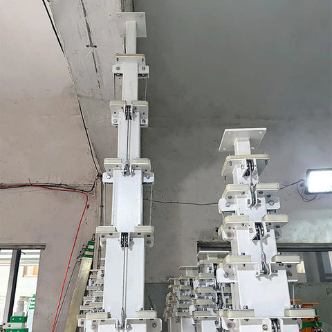 Hand Cranked Lifting Pole With A Manual Telescopic Mechanical Winch That Rolls Out To Five Meters For Knockout Stability When Hoisting Surveillance Cameras And Floodlights Without A Bit Of Sweat During Any Setup