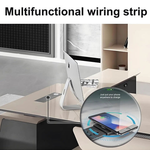 Built Tough Executive Standing Desk With Roomy Drawers And Smart Storage Plus Stain Resistant Finish For Killer Home Office Setups And Daily Grind Workstations Spanning 94 Inches Wide with multifunctional charging strip.