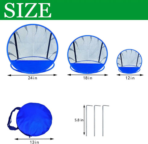 Portable Pop Up Golf Chipping Net With Carry Bag For Indoor And Outdoor Practice In The Backyard Foldable Target Net sizes