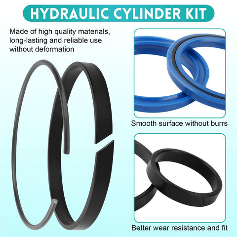 Heavy Duty Universal Hydraulic Log Splitter Cylinder Seal Kit For 4.0 Bore And 1.75 Rod Fits 22 Ton Log Splitters Rebuild Seals