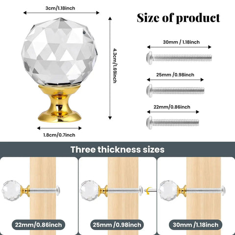Set Of Six Totally Blinged Crystal Cabinet Knobs With Durable Zinc Gold Base And Sleek Diamond Shape For Dressers Drawers Real Home Decor Vibe Shifter Hardware