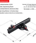Precision Table Saw Miter Gauge With Micro Adjustable Flip Stop And Magnifier For Dead Nuts True Cuts Features Thirteen Reliable Angle Stops And Eighteen Inch Fence To Make Crosscuts Absolute Breeze, aluminum alloy, 450mm length.