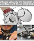Watch Gasket Kit With 210 Pcs O Ring Seals In 18 Sizes Waterproof Back Cover Rubber Gaskets Replacement For Watches